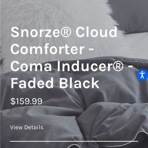Coma inducer King sized comforter charcoal